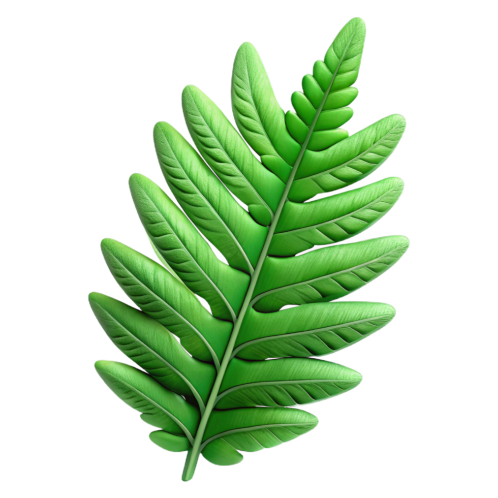 stunning abstract Green Fern Leaves Close Up Cutout high quality png