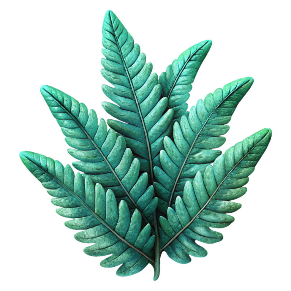 wonderful artistic Green Indoor Plant Fern Isolated original png