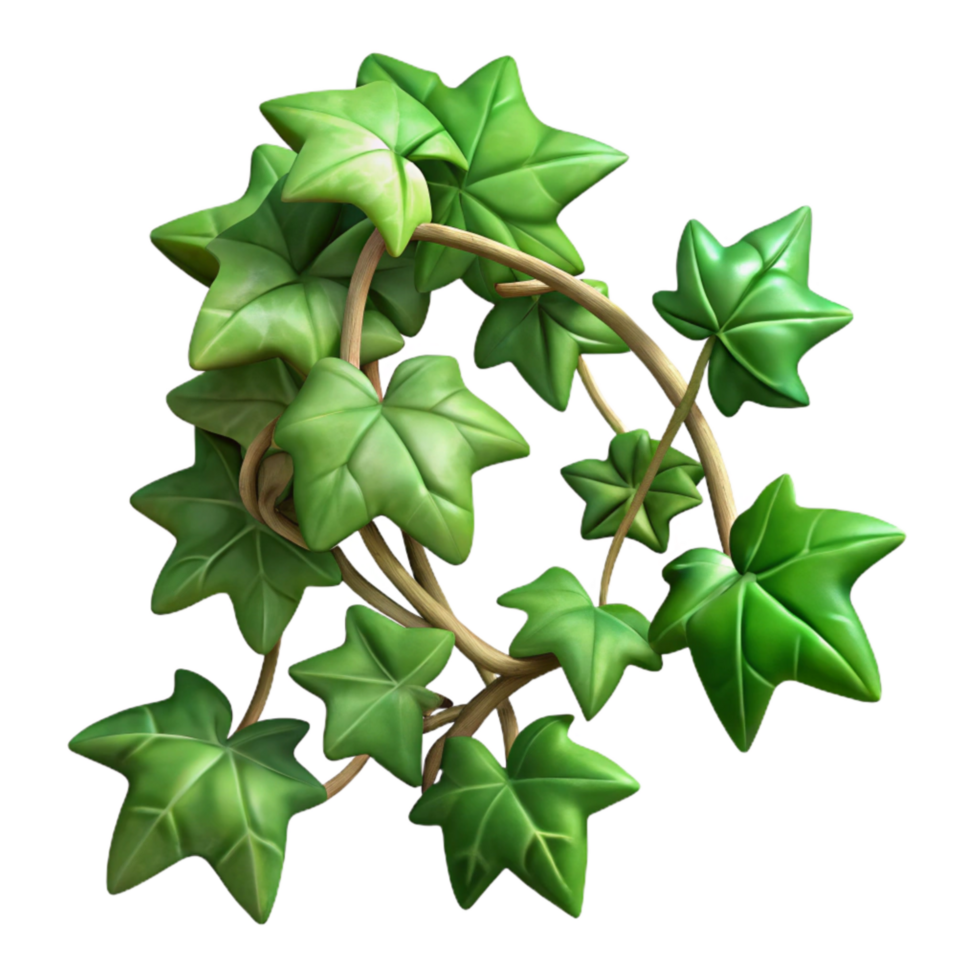 vibrant creative Green Ivy Vine Cutout high resolution png