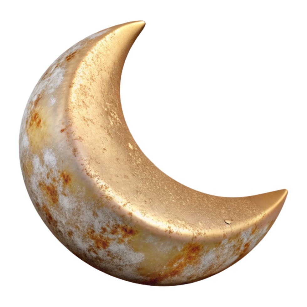 serene minimalist Half Moon Transparent Background 4K png