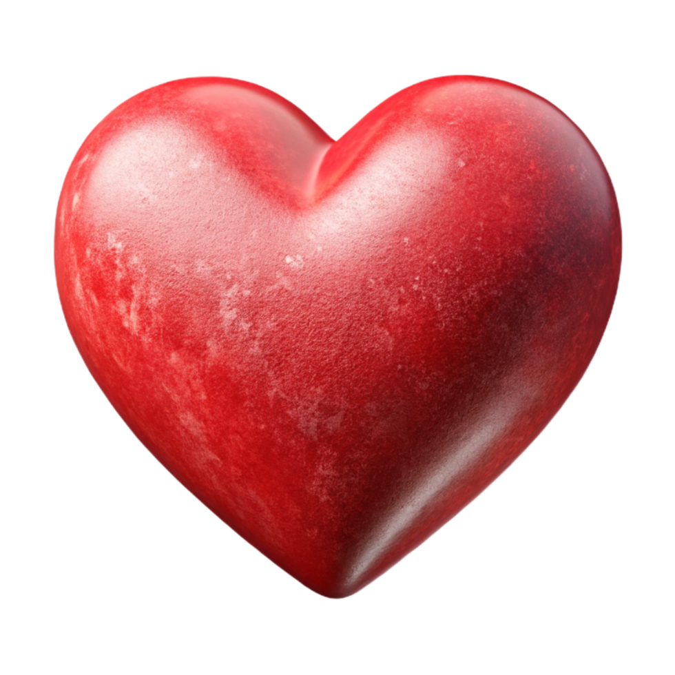 stunning abstract Heart Shape Red Cutout with Realistic Gradient detailed png