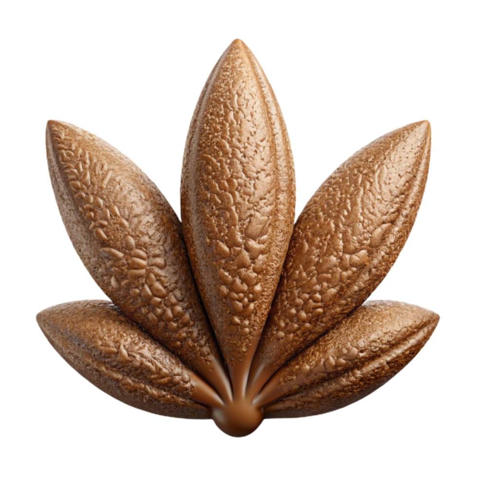 magnificent artistic Hemp Seeds Brown Small Cutout on Transparent Background high resolution png