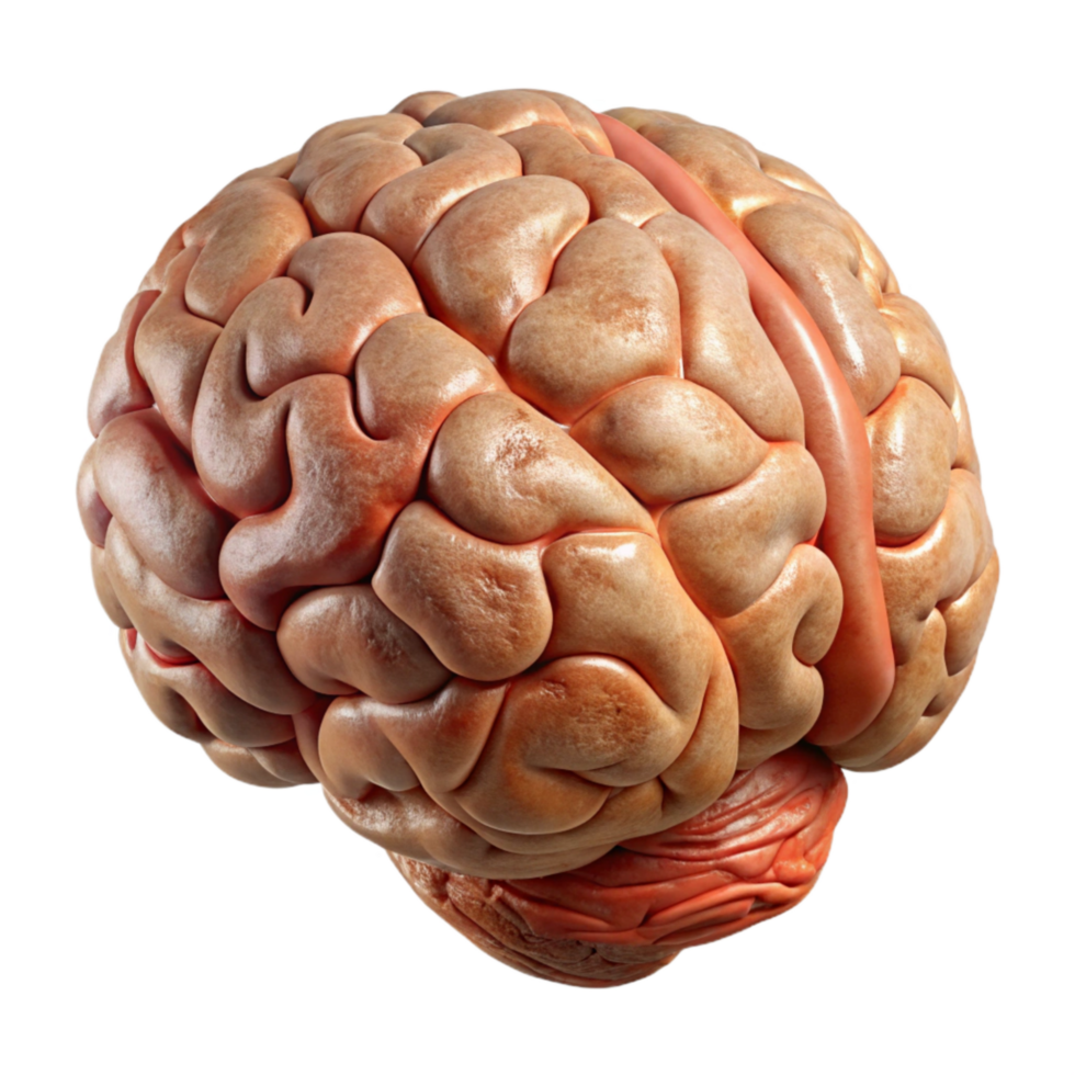 magnificent classic Human Brain Side Angle View Cutout premium png