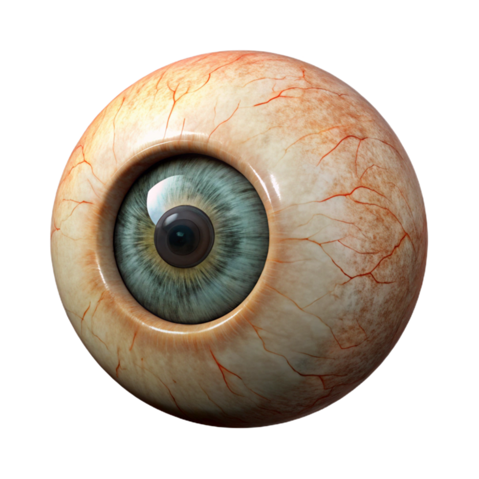 dramatic rustic Human Eye Front View Isolated Element detailed png