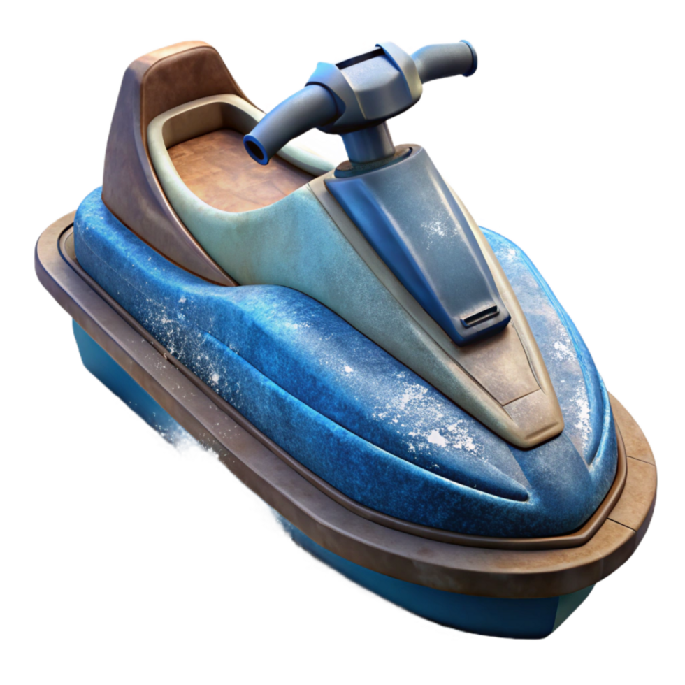 stunning abstract Jet Ski Water Spray Action Isolated genuine png