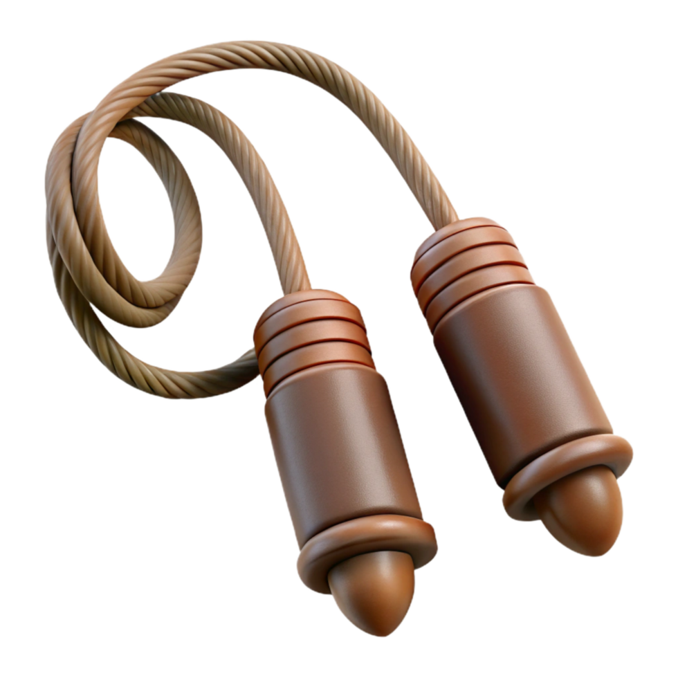 dramatic traditional Jump Rope Red Cutout with Handles high resolution png