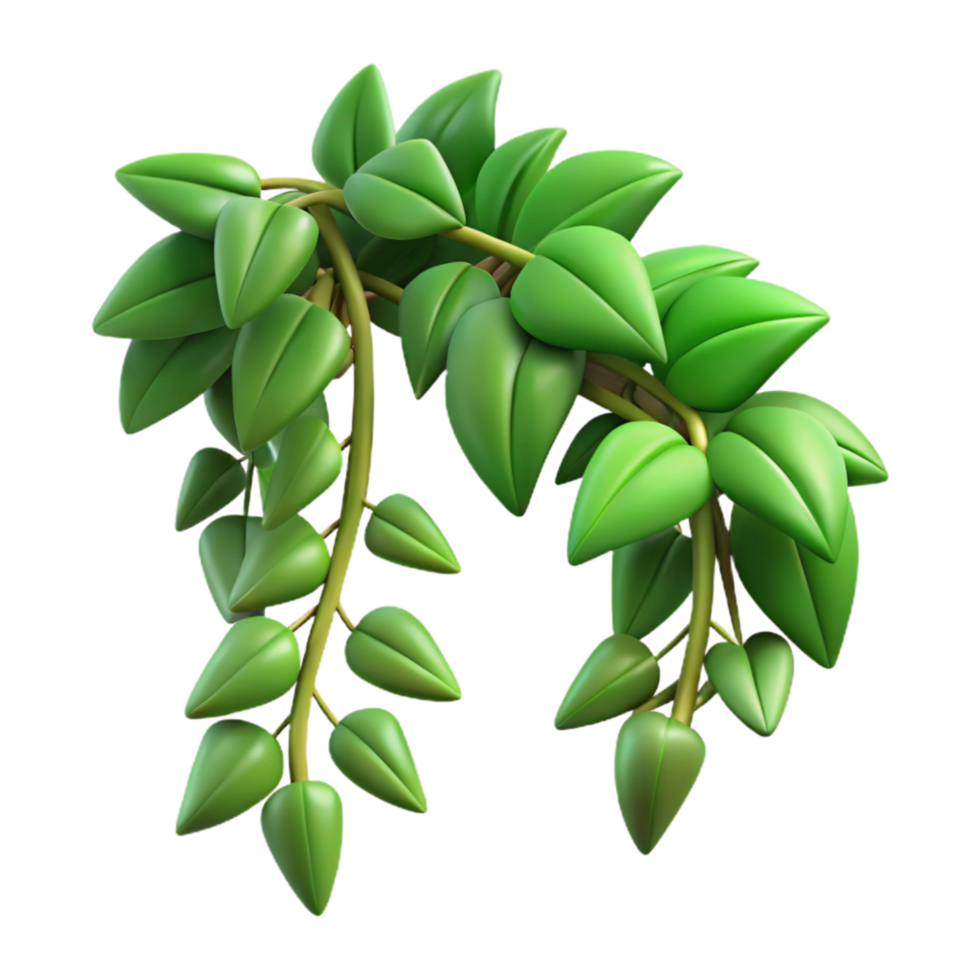 magnificent classic Jungle Vines Cutout with Green Leaves premium png