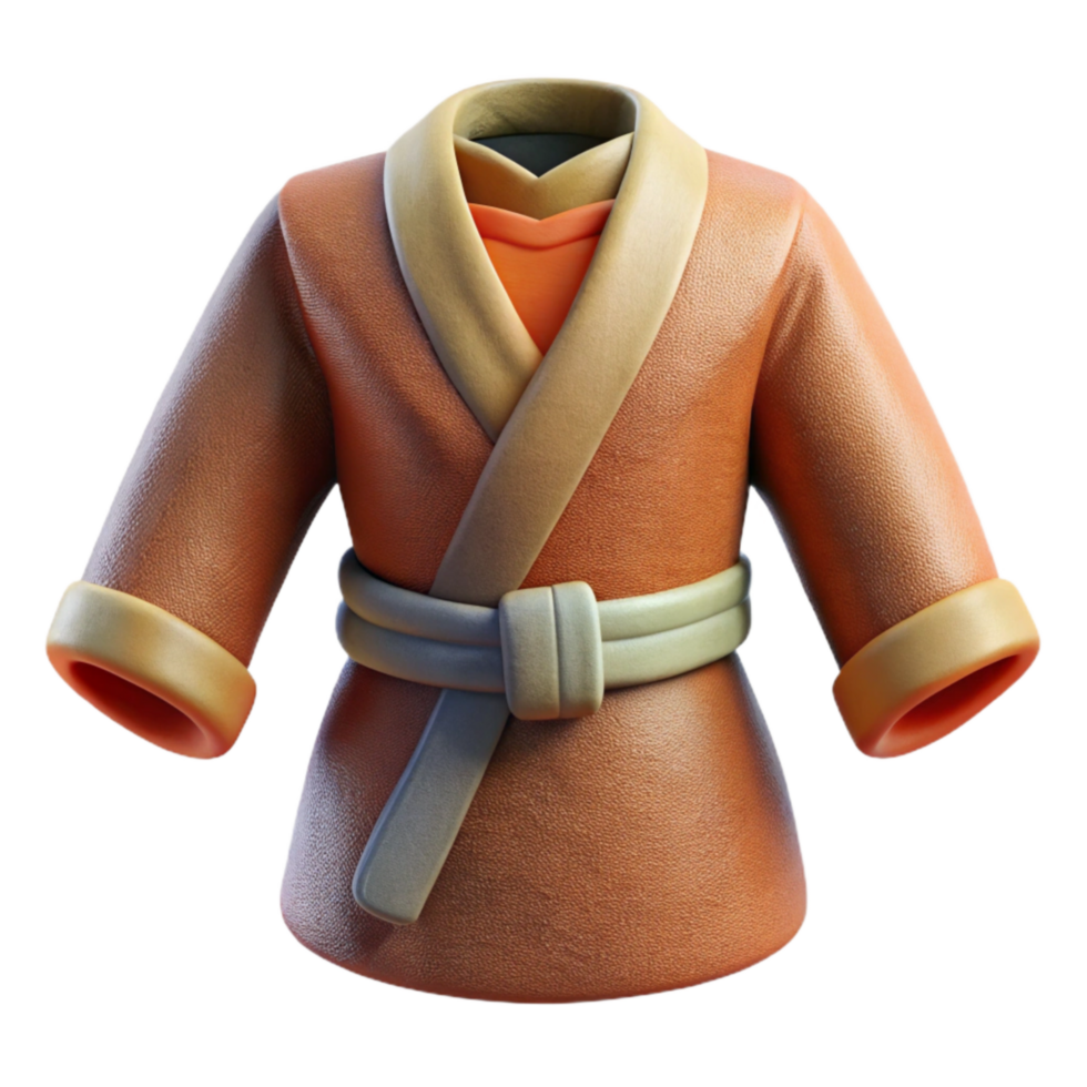 wonderful classic Karate Uniform White Belt Isolated authentic png