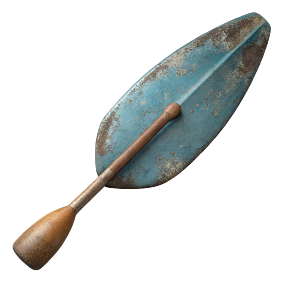 vibrant minimalist Kayak Paddle Blade in Water Cutout Element premium png