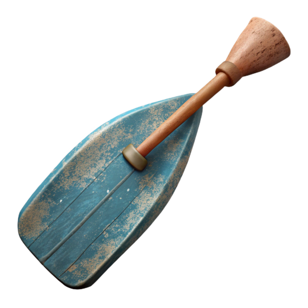 serene modern Kayak Paddle Blade in Water Cutout Element 4K png