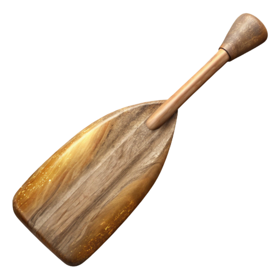magnificent traditional Kayak Paddle Close Up Transparent Background 4K png