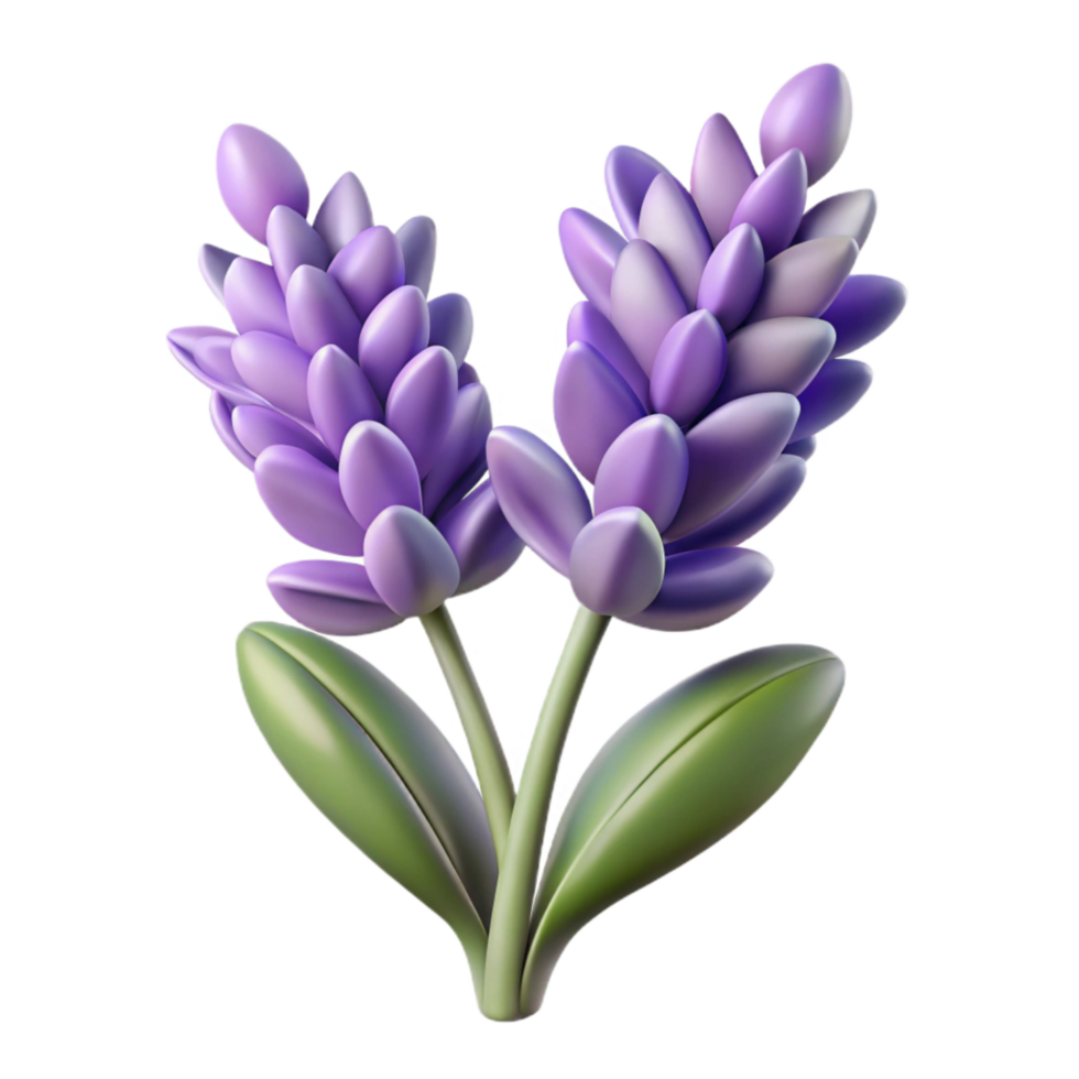 wonderful minimalist Lavender Flowers Isolated Element high quality png