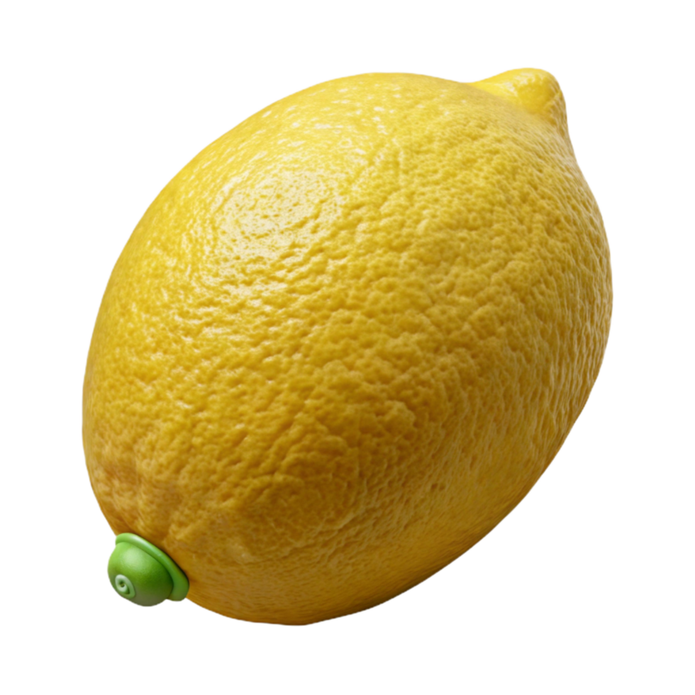 extraordinary contemporary Lemon Isolated with Yellow Skin authentic png