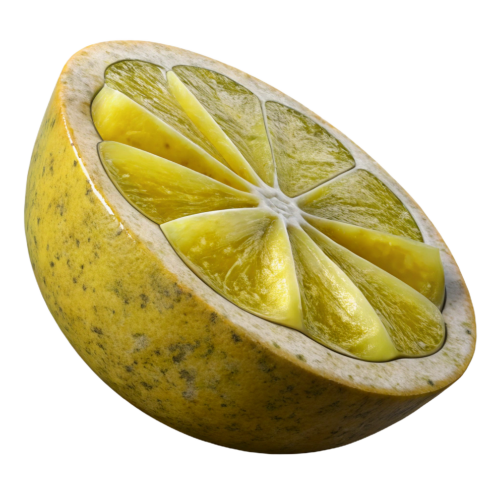 magnificent vintage Lemon Slice Yellow Citrus Isolated Cutout high quality png