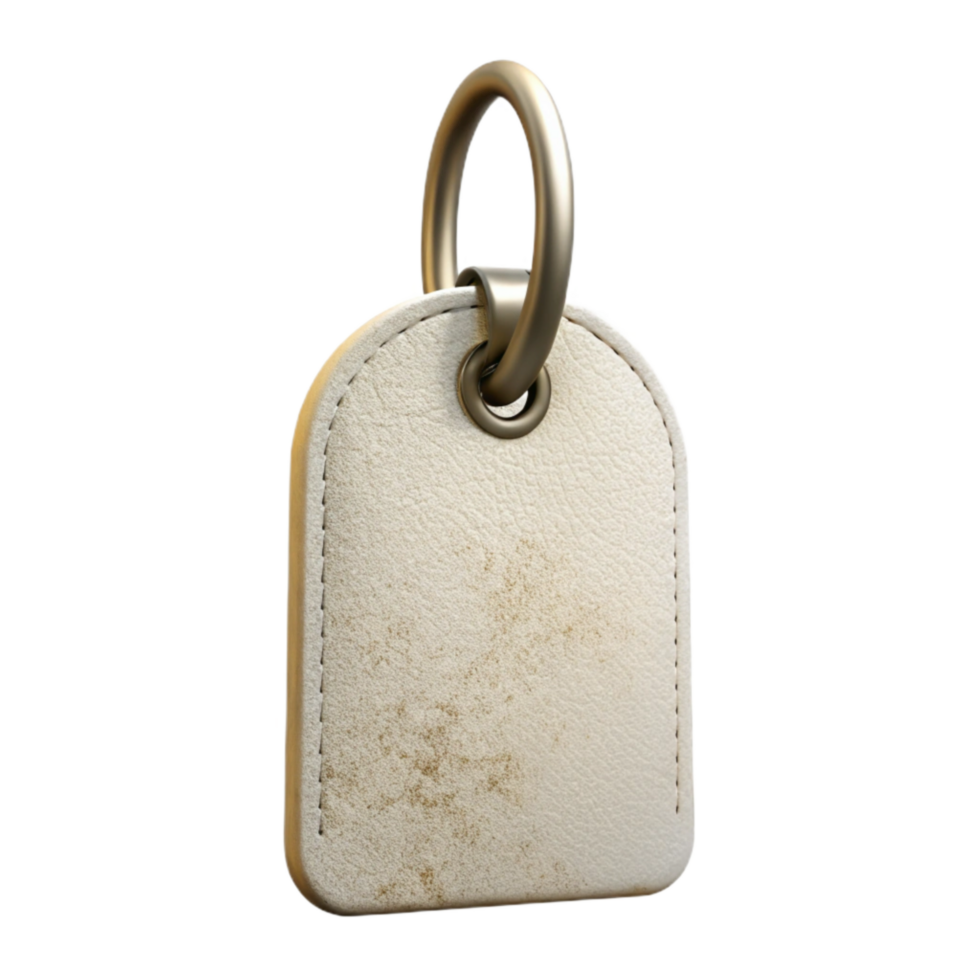dramatic traditional Luggage Tag Blank White Isolated Transparent Background exclusive png