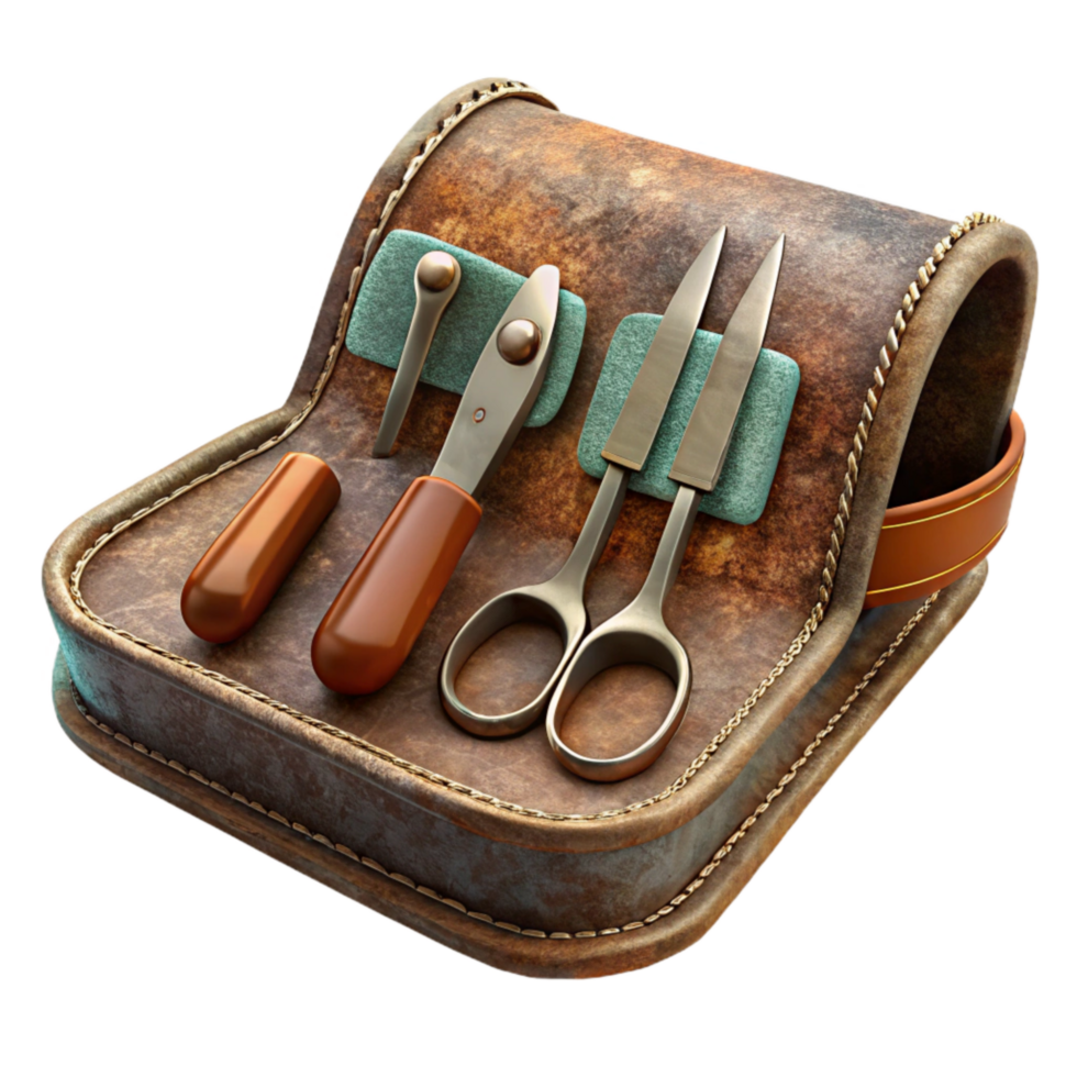 extraordinary modern Manicure Set with Nail Clippers and File Isolated detailed png