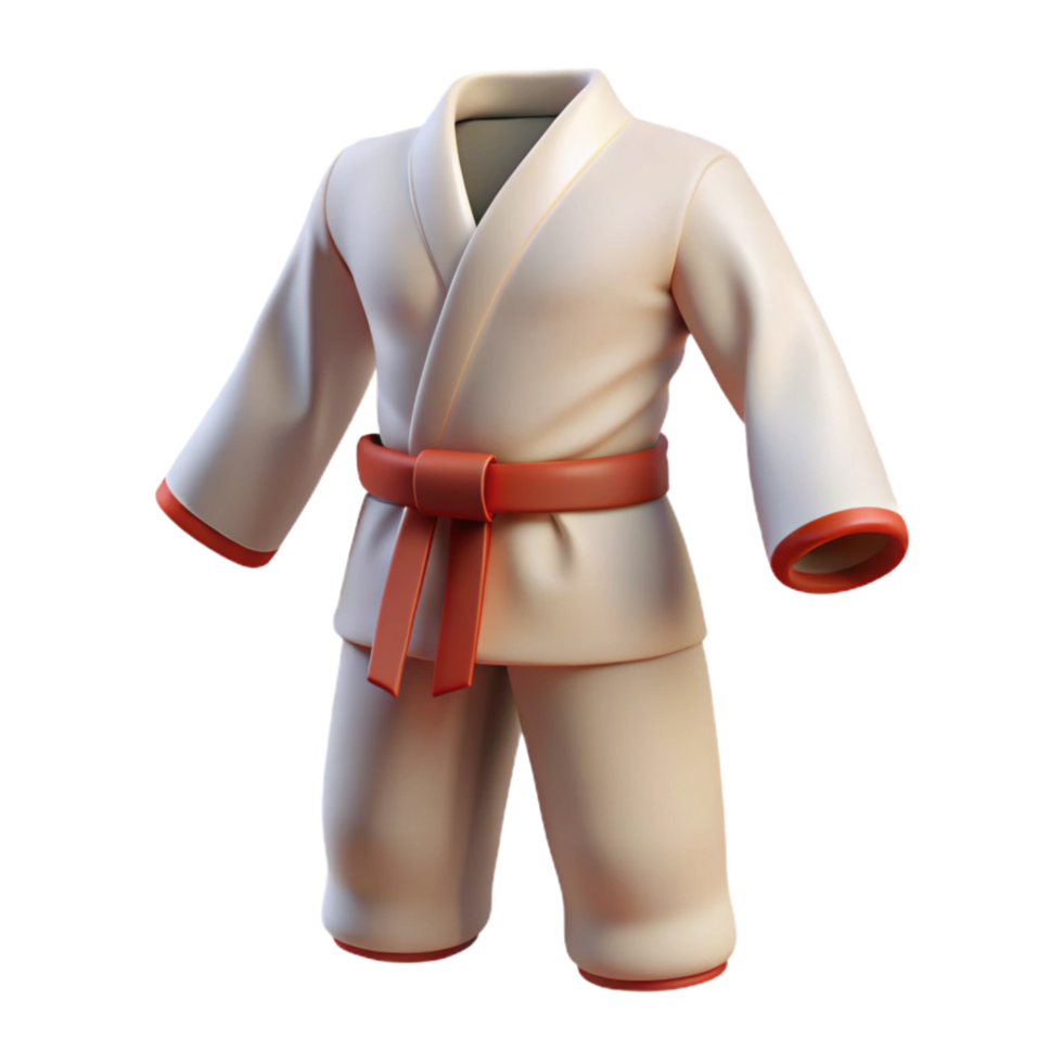 extraordinary classic Martial Arts Uniform White Gi Transparent Background exclusive png
