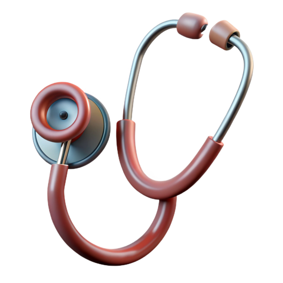 magnificent vintage Medical Stethoscope with Earpieces Transparent detailed png