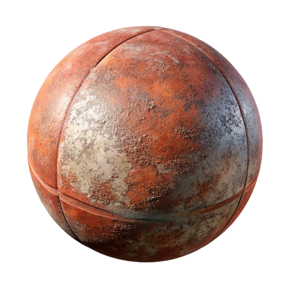 wonderful traditional Medicine Ball Textured Surface Transparent Background 4K png