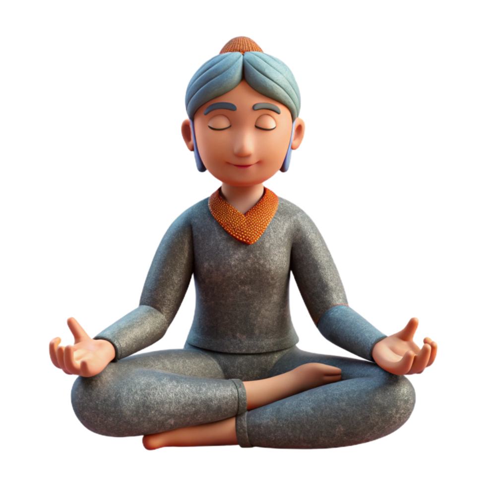 magnificent vintage Meditation Posture Lotus Position Transparent high resolution png