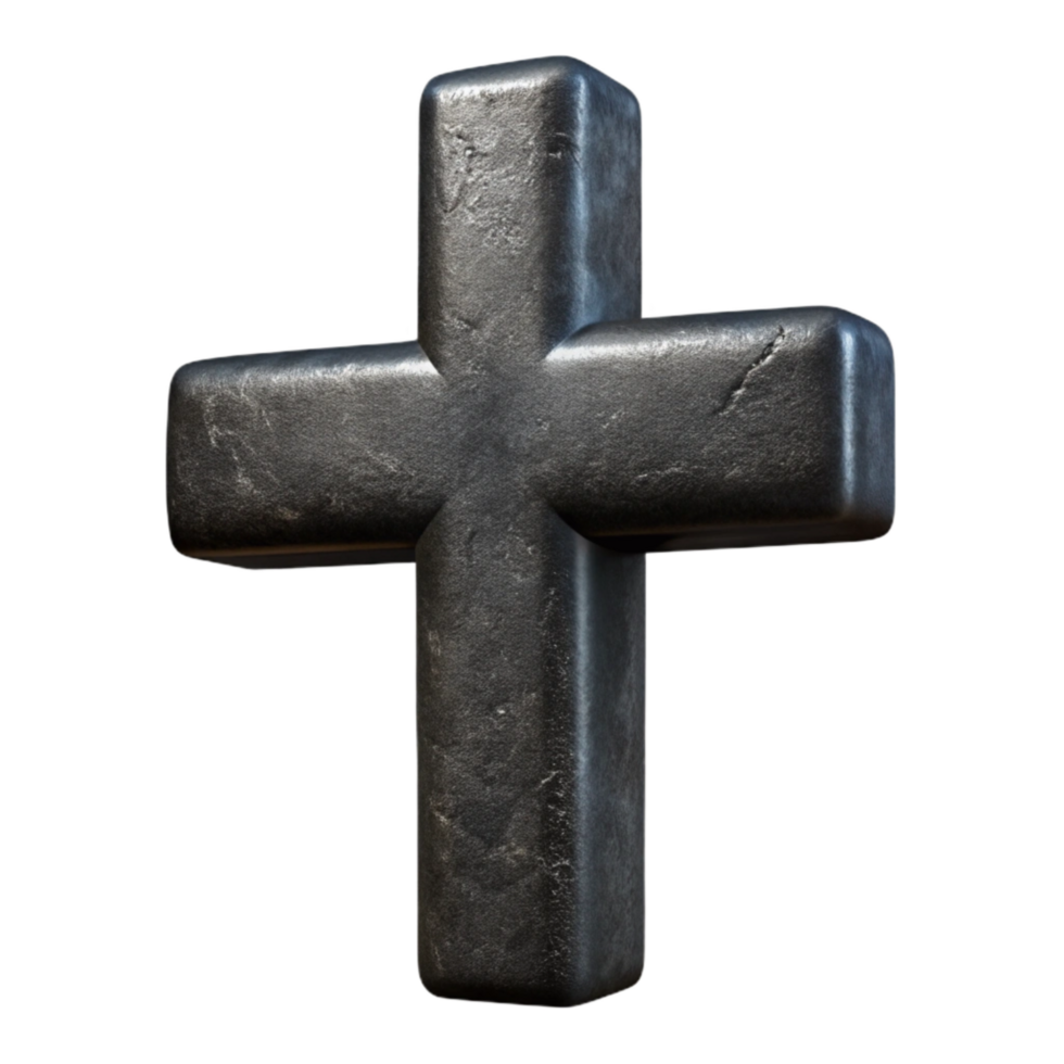 beautiful artistic Minimalist Black Cross Isolated with Intersecting Lines exclusive png