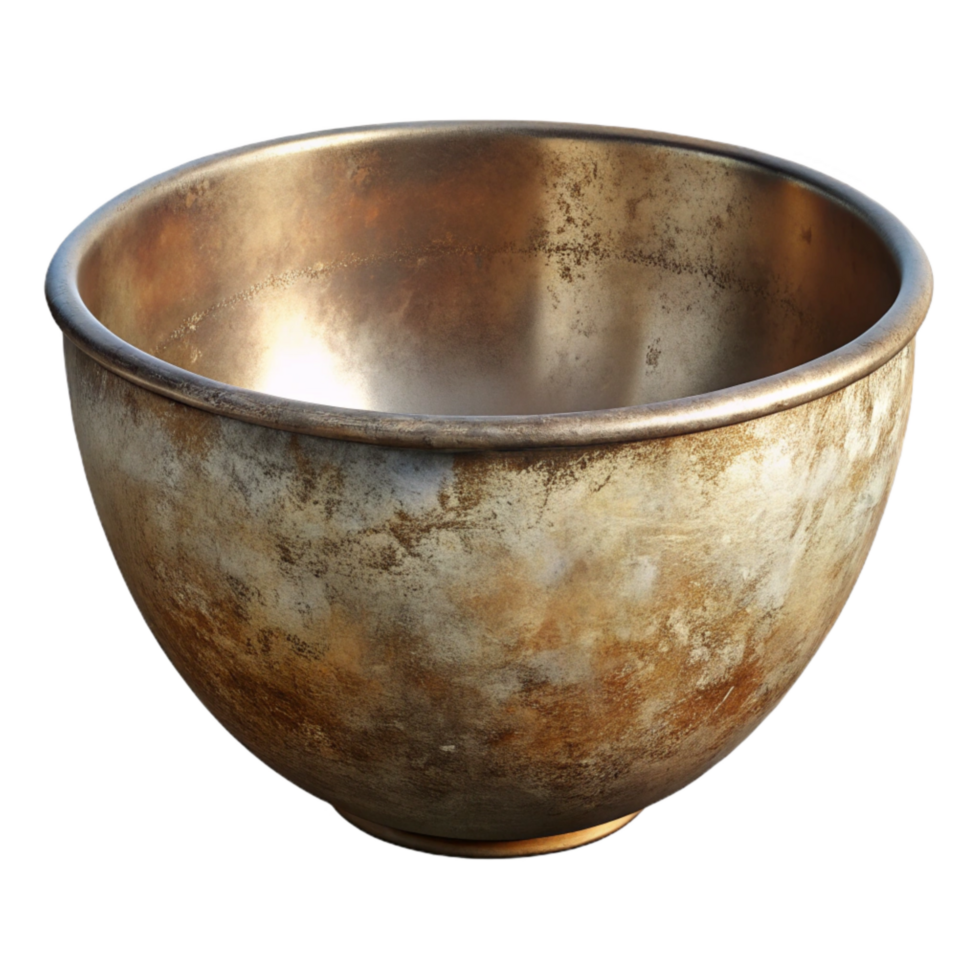 dramatic vintage Mixing Bowl Stainless Steel Cutout Isolated Element genuine png