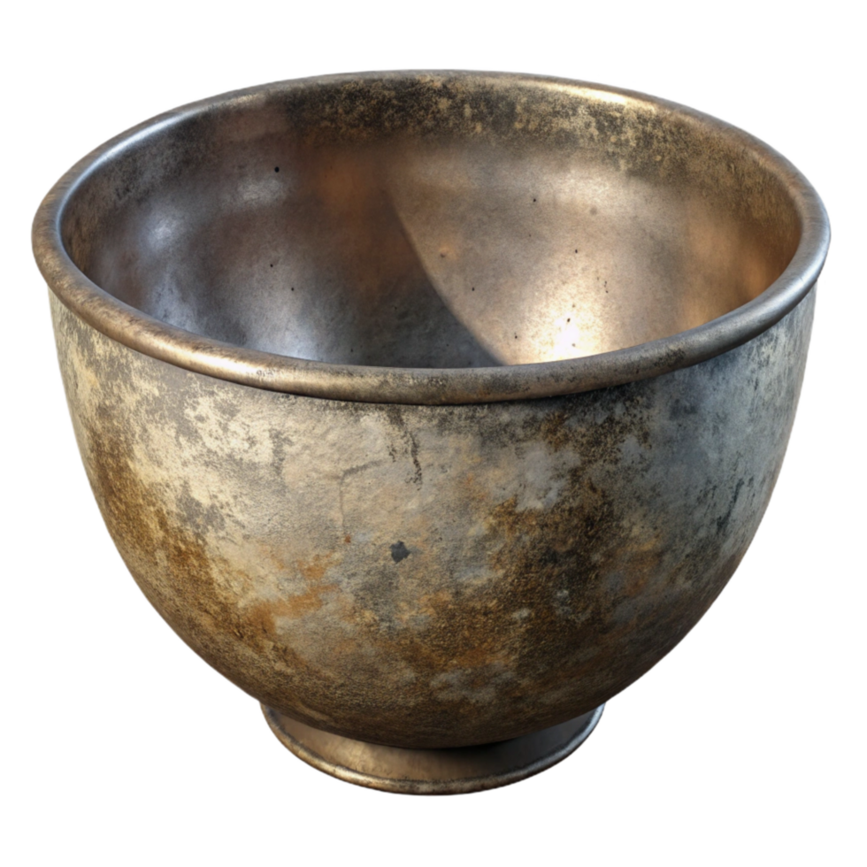 beautiful artistic Mixing Bowl Stainless Steel Cutout Isolated Element authentic png