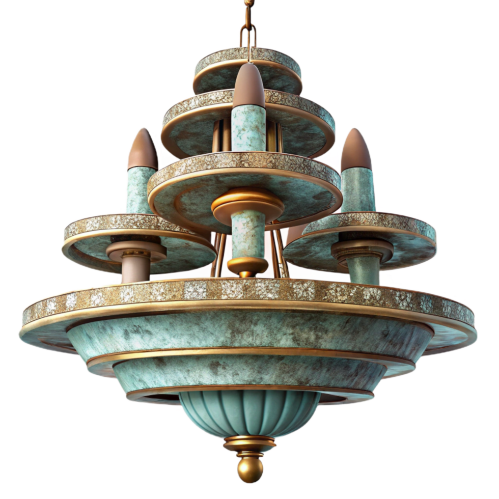extraordinary creative Modern Chandelier Multi-tiered Design Isolated genuine png