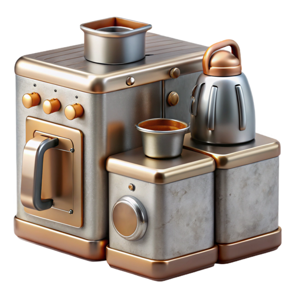 extraordinary rustic Modern Kitchen Appliances Set Stainless Steel Cutout authentic png
