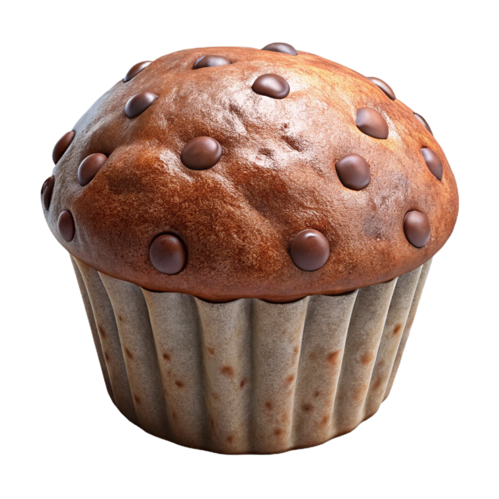 wonderful contemporary Muffin Isolated on Transparent Background high quality png