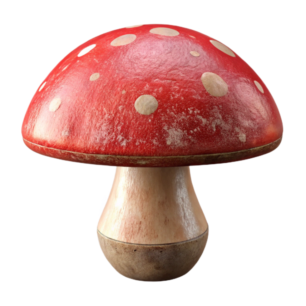 wonderful contemporary Mushroom Cutout with Red Cap Isolated Element detailed png
