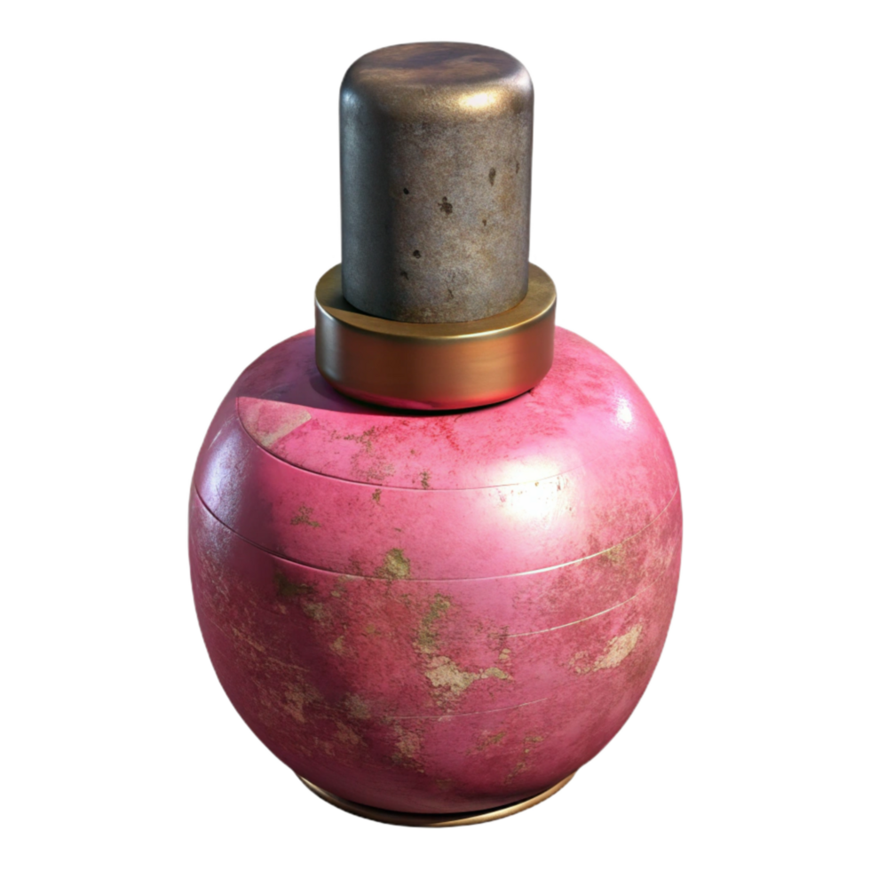 impressive contemporary Nail Polish Bottle with Pink Color Isolated professional png