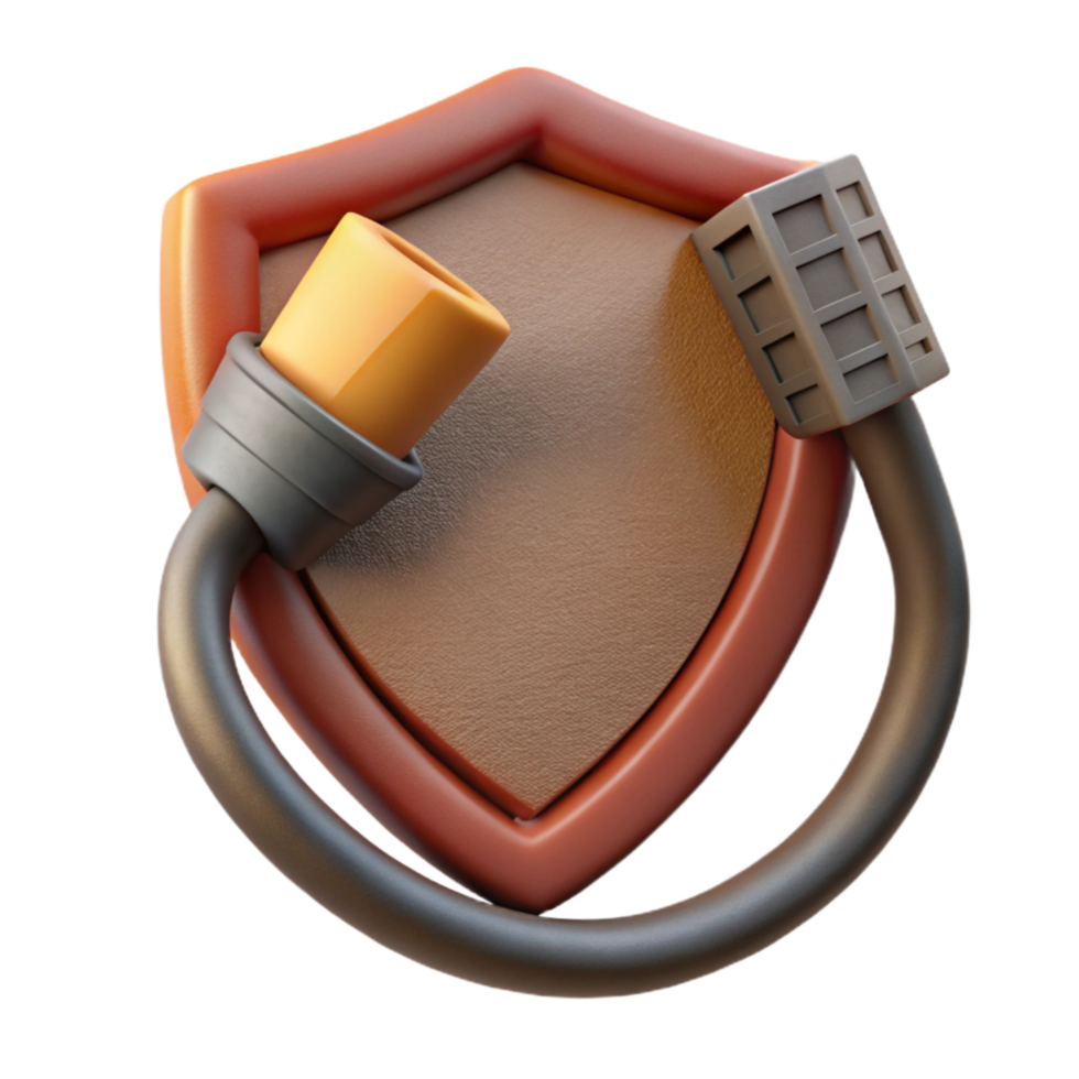 wonderful modern Network Cable with Shielding for Interference Protection Isolated detailed png