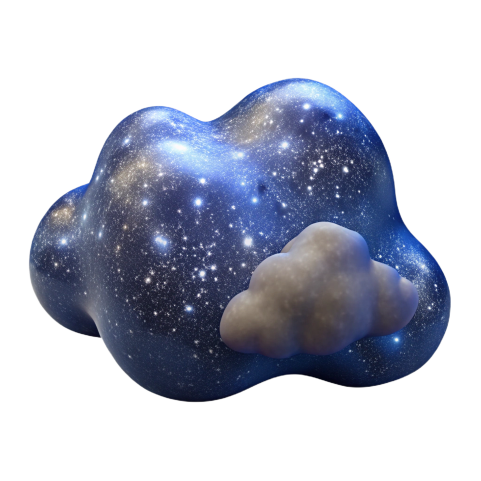 beautiful modern Night Sky with Milky Way Transparent Background original png