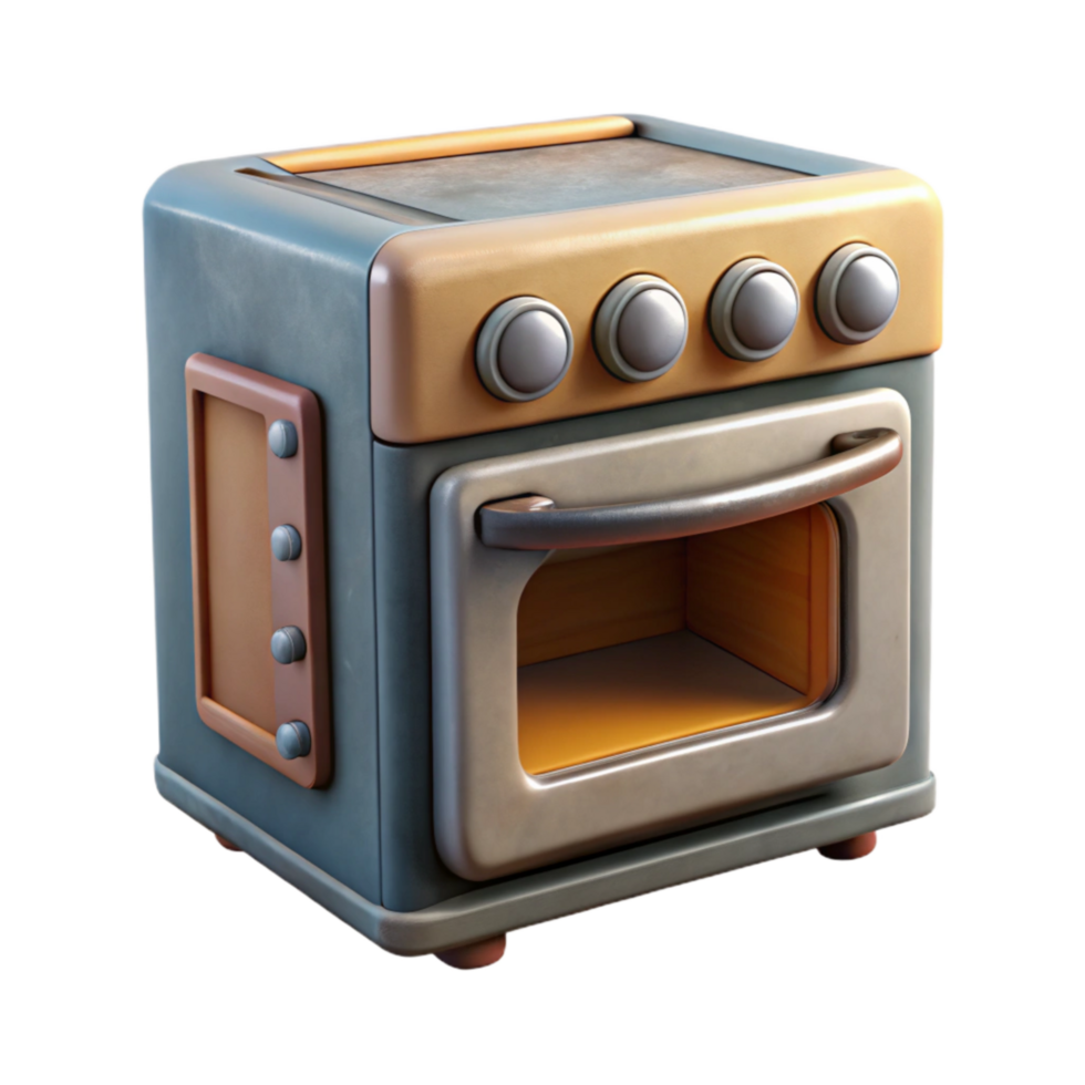 vibrant classic Oven with Baking Tray Cutout 4K png