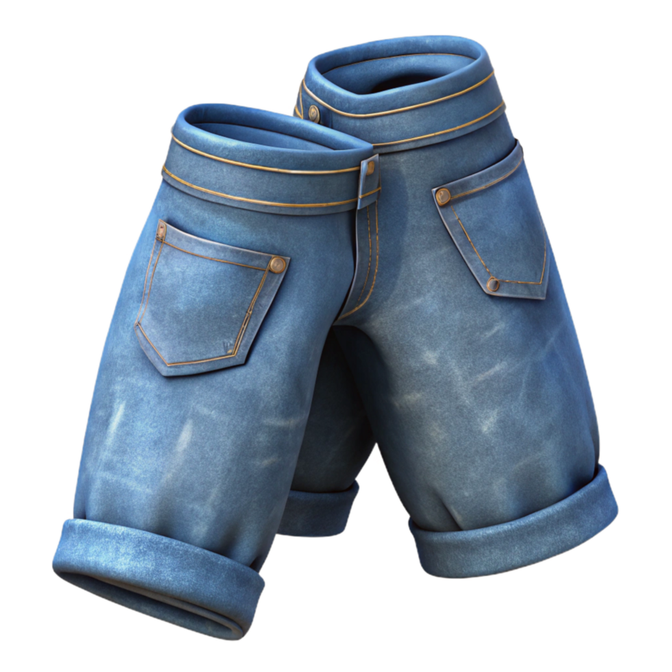 beautiful traditional Pair of Jeans Folded Isolated Element exclusive png