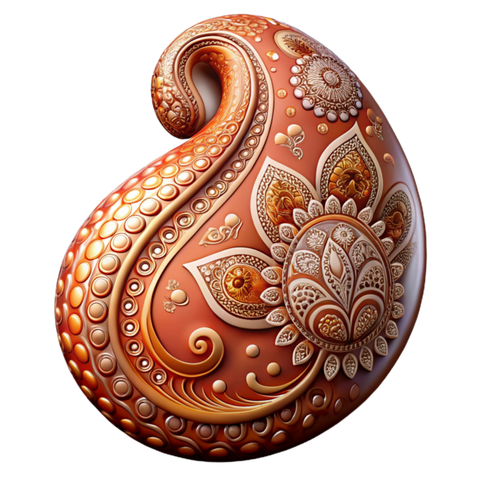 magnificent artistic Paisley Pattern Isolated with Traditional Design genuine png