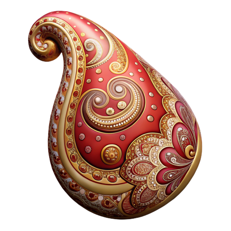 stunning traditional Paisley Pattern Isolated with Traditional Design high quality png