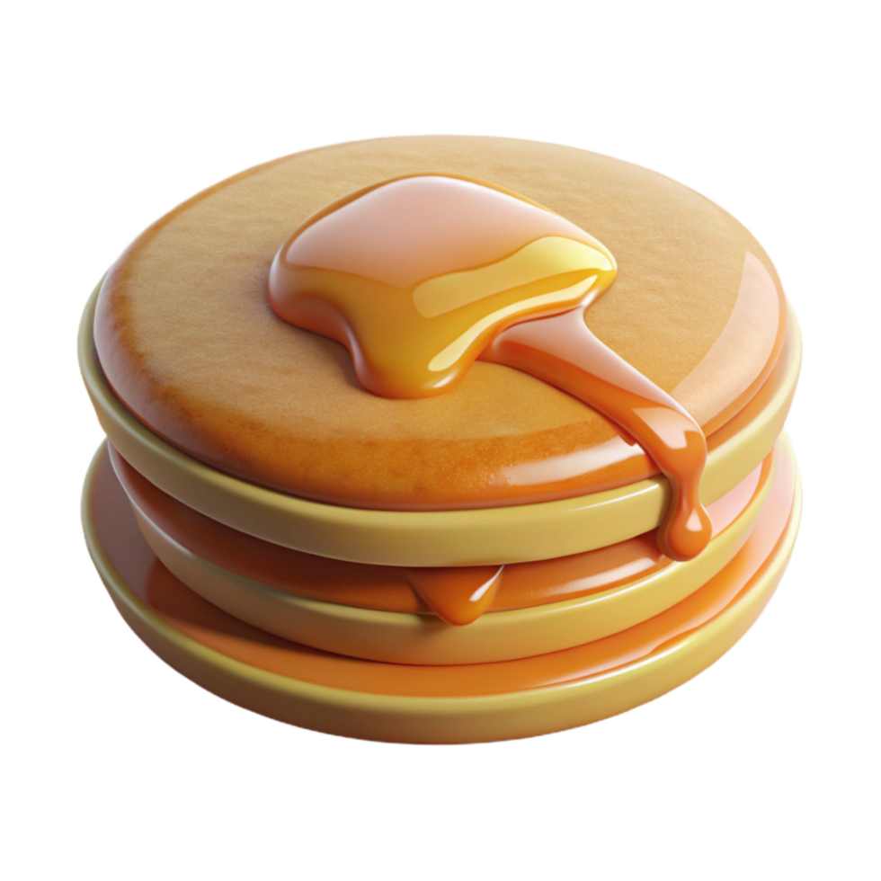 extraordinary classic Pancake with Syrup Transparent Background genuine png