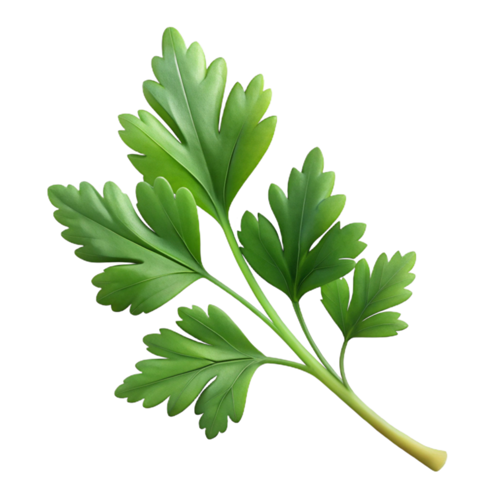vibrant creative Parsley Sprig Fresh Transparent Background premium png