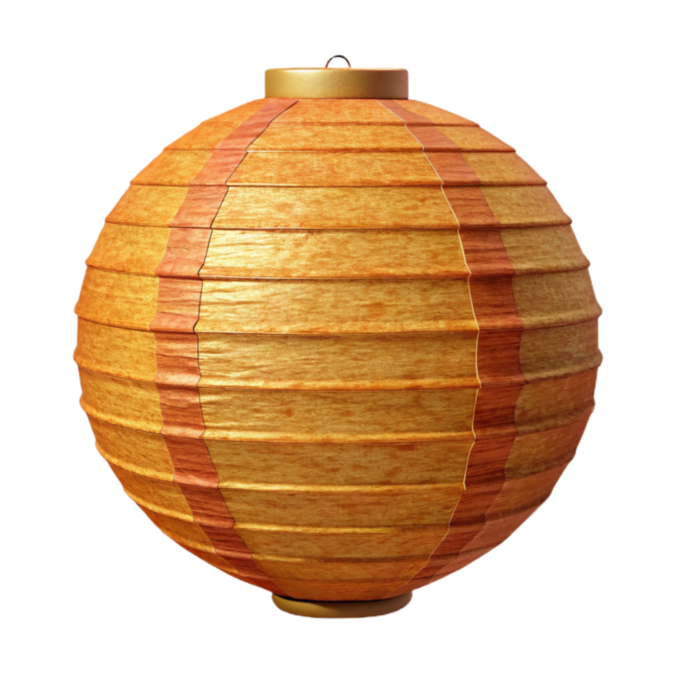 beautiful abstract Paper Lantern Round Shape Cutout Element authentic png