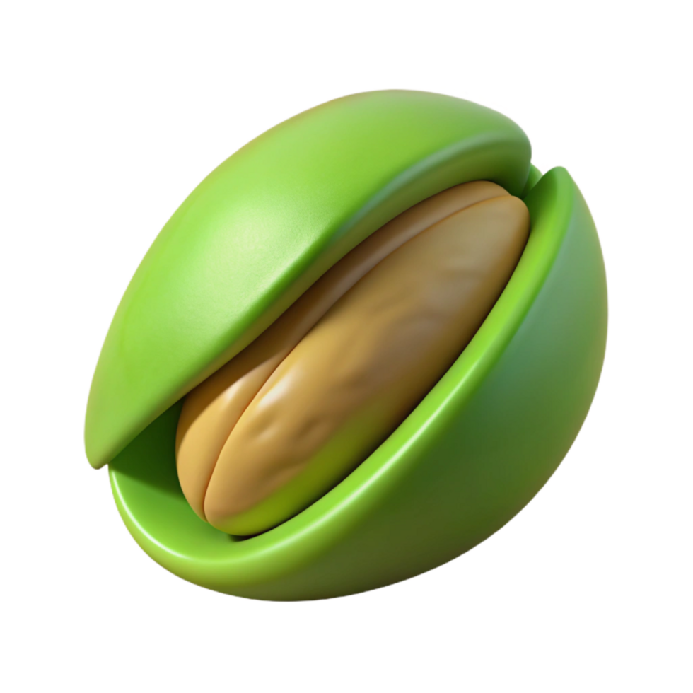 stunning modern Pistachio Nut Green Cutout on Transparent Background with Shell original png