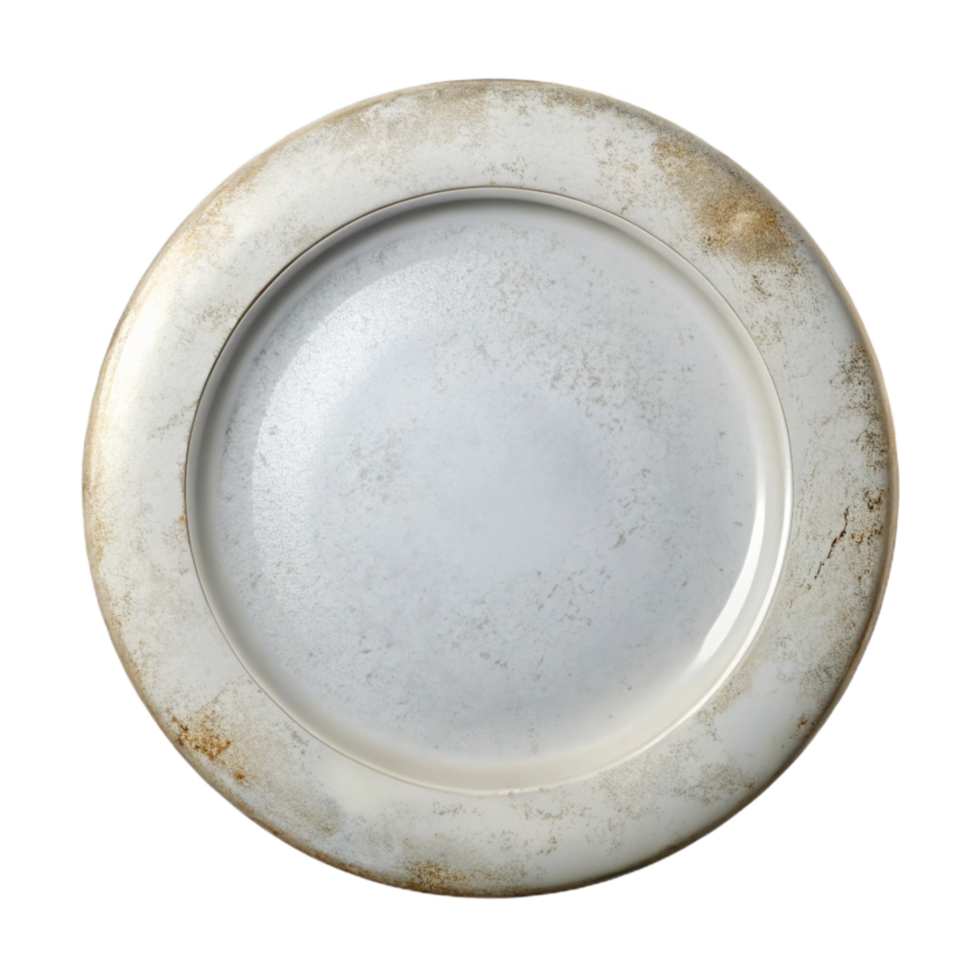 extraordinary classic Plate White Round Transparent Background premium png