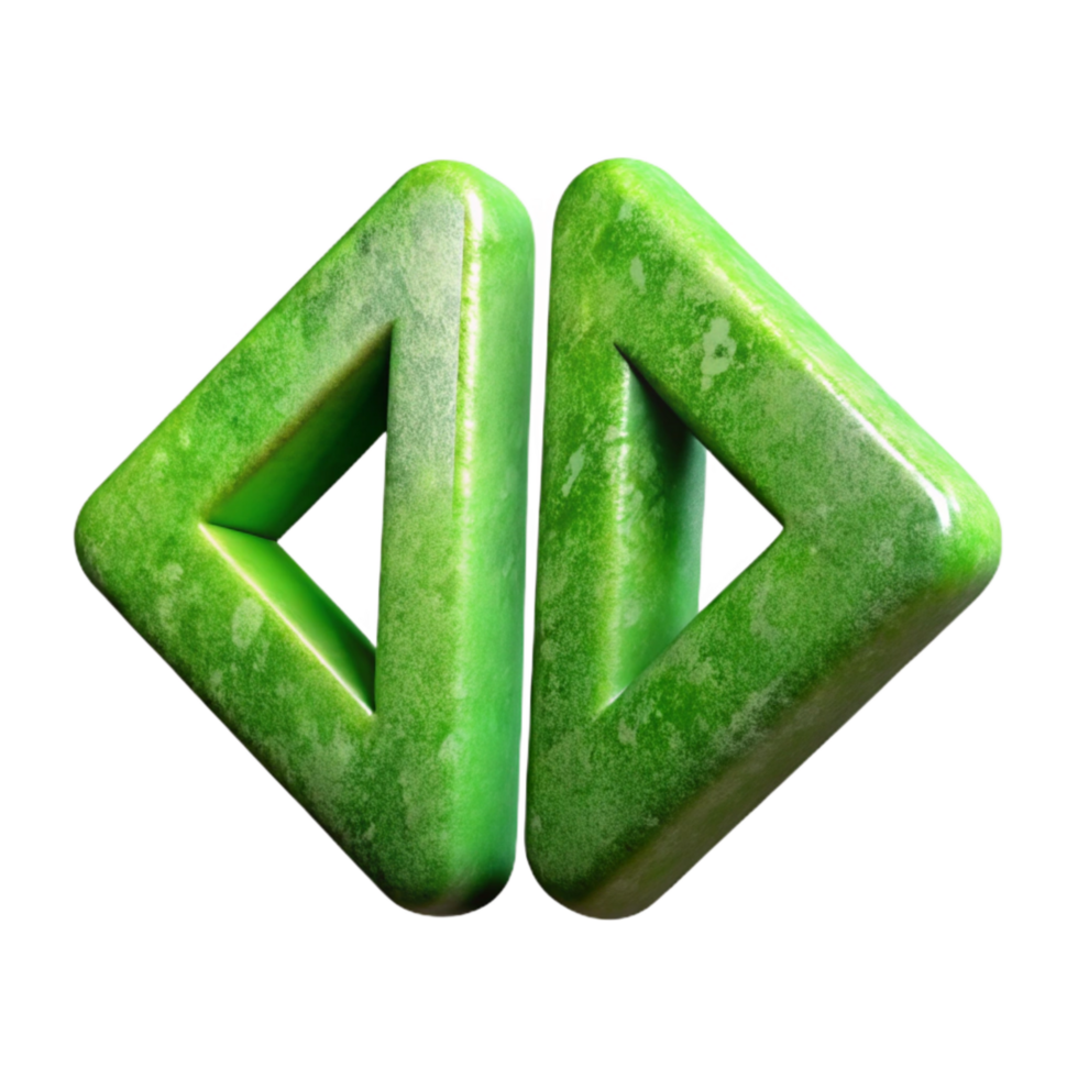 deslumbrante tradicional programação código símbolos verde isolado imagem exclusivo png