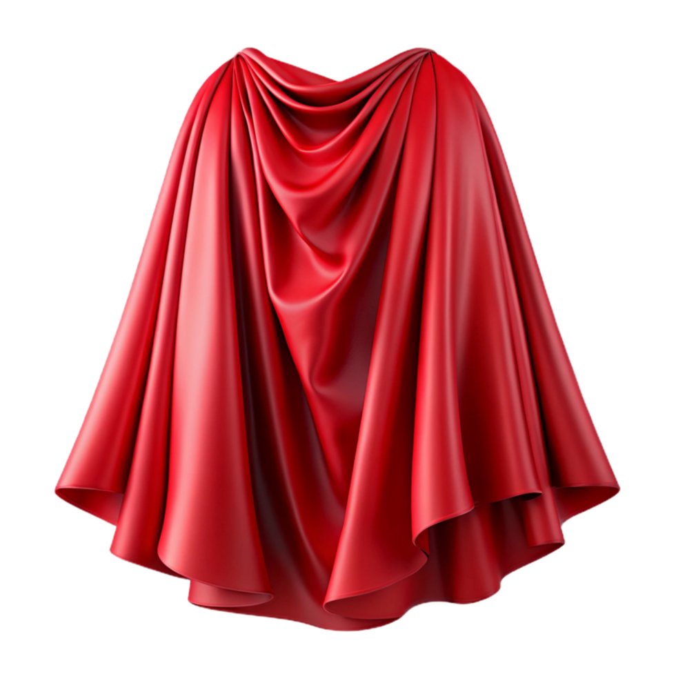stunning vintage Red Fabric Drape with Realistic Folds Transparent Background original png
