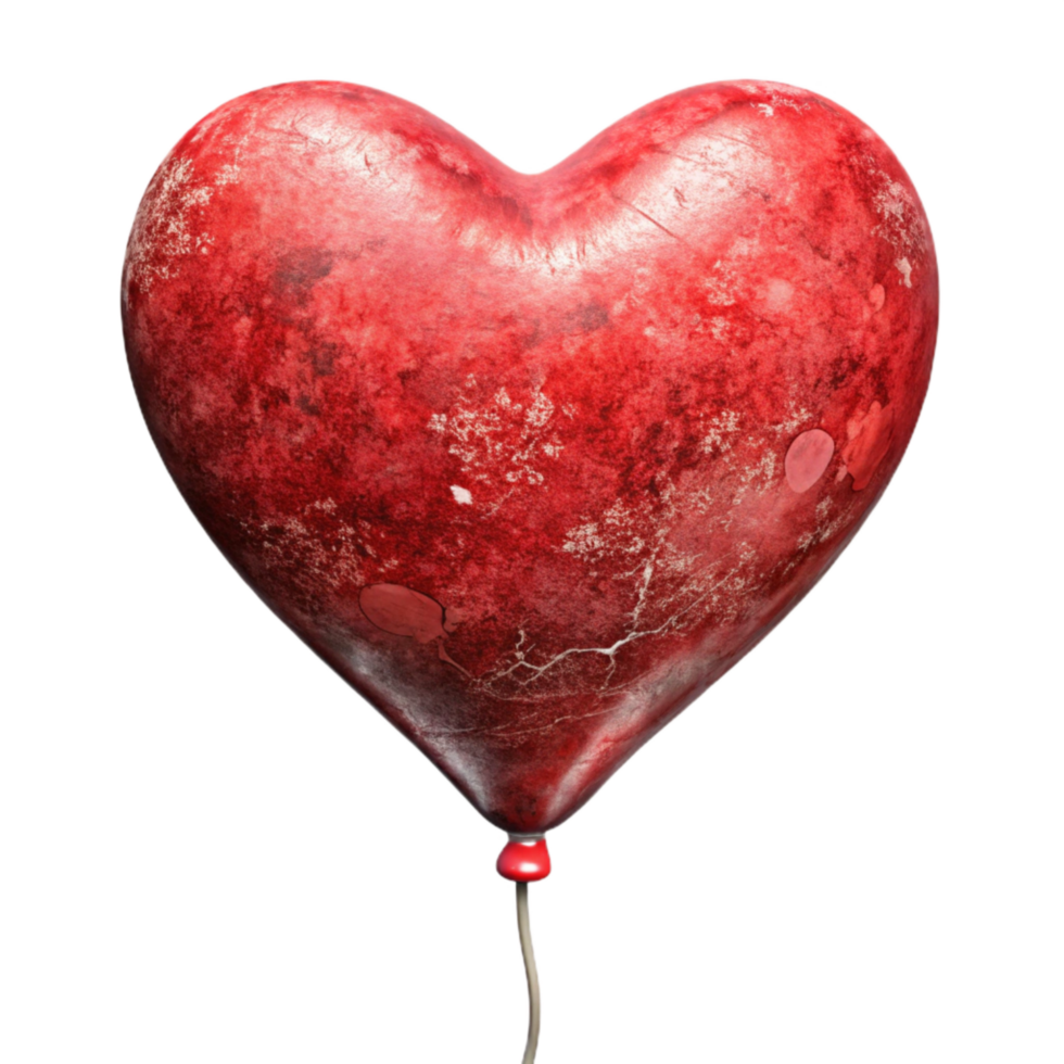 wonderful abstract Red Heart Shaped Balloon Cutout original png