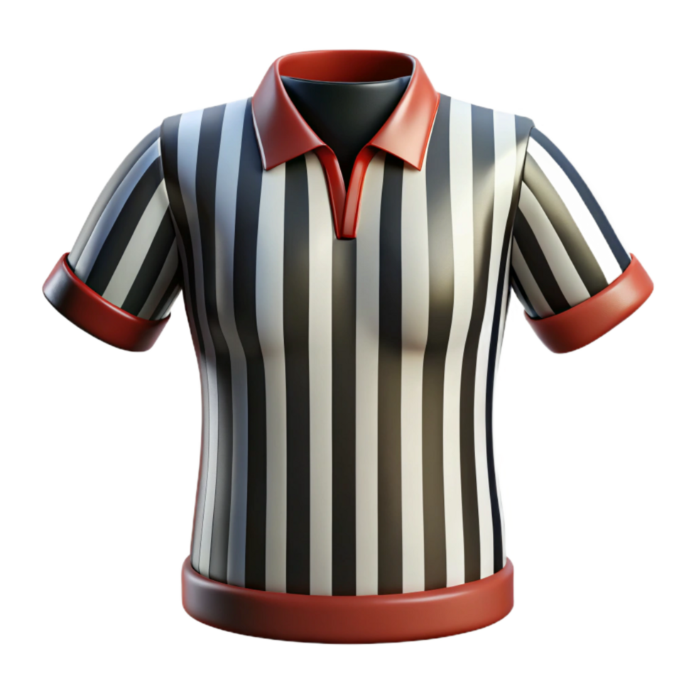 stunning rustic Referee Uniform Striped Pattern Transparent Background premium png