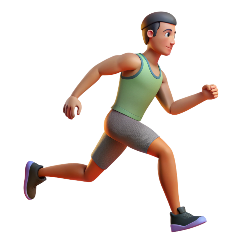 stunning creative Runner Stretching Legs Side View Transparent Background high quality png