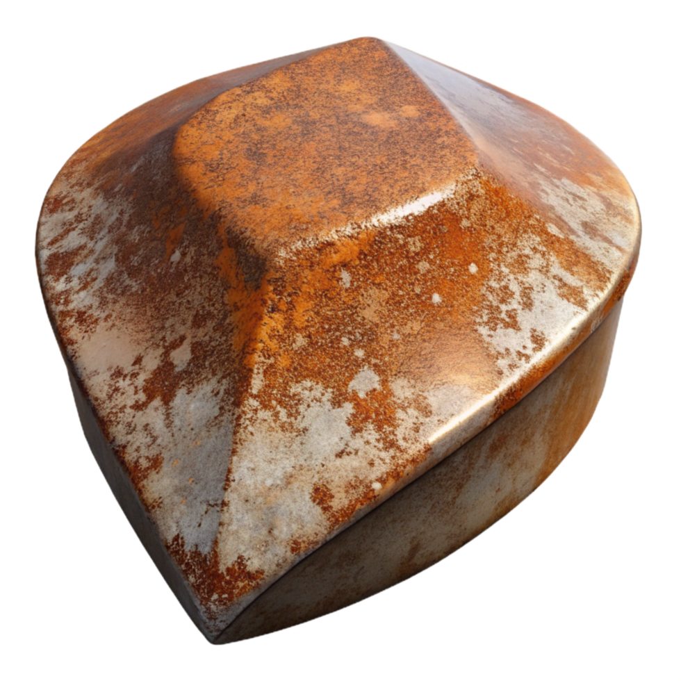 impressive artistic Rusty Metal Texture Cutout with Corroded Surface high resolution png