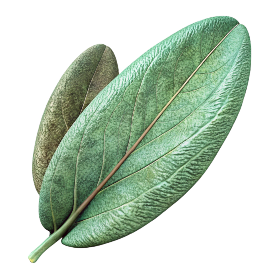 impressive traditional Sage Leaf Fresh Transparent Background professional png